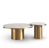 Table basse ronde en marbre moderne, simple, légère, de luxe italien, créative et multifonctionnelle, pour salon