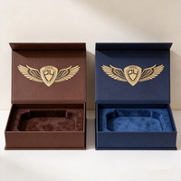 Boîtes cadeaux rigides magnétiques personnalisées avec logo imprimé, taille premium, pour cosmétiques, bijoux, montres, avec insert en mousse EVA