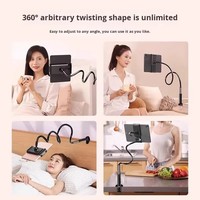 Support de téléphone en alliage flexible à bras long pour lit et bureau, réglable, rotatif à 360°, pour tournage et lecture