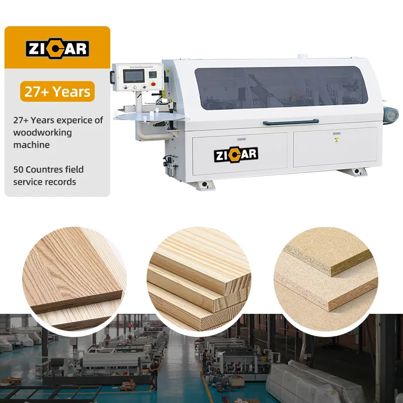 ZICAR full automatic furniture bordatrice per legno bordatrice per impiallacciatura in laminato per la lavorazione del legno prezzi automatici