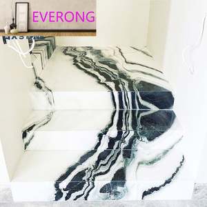 Escalier en colimaçon moderne Offre Spéciale avec couverture en marbre Intérieur Chine Panda Escalier en marbre blanc Design - Product Image 5