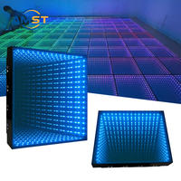 Wireless Starry Sky 3D Led Dance Floor Panel Tiles Portable Magnetic Matrix Tiles for Weddings Private Rooms Banquet Halls