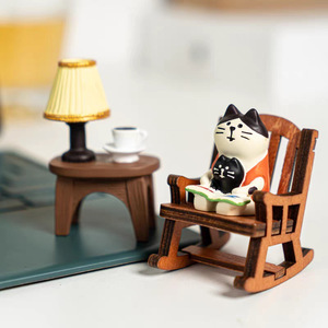 Statuetta in Stile Giapponese di Gatto e Rana, Giocattolo Trendy Blind Box, Decorazione Fai-<span class=keywords><strong>da</strong></span>-Te a Tema Caffè, Modello in Resina Artigianale 76 - Product Image 2
