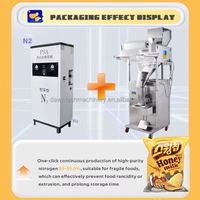 Volledig automatische lijmsysteem voor het vullen van film/plastic/papieren zakjes voor aardappelchips, yamchips, plantainchips, gedroogd fruit en noten