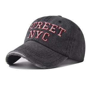 <span class=keywords><strong>Casquette</strong></span> de baseball unisexe délavée et vieillie avec broderie <span class=keywords><strong>NYC</strong></span> Street pour hommes et femmes - Visière déchirée, style snapback, personnalisable pour l'extérieur - Product Image 1