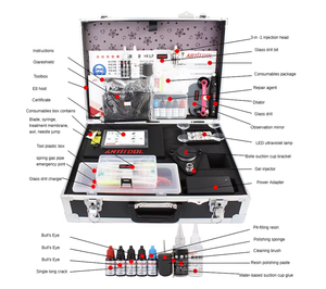 E8 Kit <span class=keywords><strong>di</strong></span> riparazione del parabrezza all'ingrosso della <span class=keywords><strong>fabbrica</strong></span> | Pompa tedesca + resina americana | Set <span class=keywords><strong>di</strong></span> ripristino del vetro automatico ad alta efficienza - Product Image 2