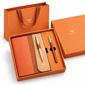 Ensemble Cadeau 2-en-1 Personnalisable pour Entreprise avec Carnet et Stylo Bille, Coffret Élégant pour Conférences, Anniversaires et Récompenses du Personnel - Product Image 3