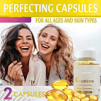 Gélules de L-Glutathion pour éclaircir la peau, capsules de beauté pour femmes Golwing, complément anti-âge avec collagène et vitamine C