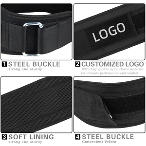मकास कस्टम लोगो प्रतियोगिता जिम प्रशिक्षण कमर समर्थन के लिए शक्ति उठाने वाले वजन उठाने वाले बेल्ट - Product Image 2