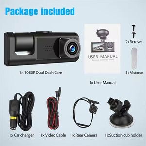 Cámara DVR para Auto con Grabación en Bucle, 1080P HD, Tres Lentes, Wifi, Super Visión Nocturna, Cámara Delantera y Trasera con Pantalla IPS Grande - Product Image 6
