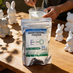 Polvo de Moldeo Superfino Ecológico de Grado Industrial para Manualidades, Portavelas, Blanco Natural, Sin Burbujas, para Construcción y Fundición - Product Image 1