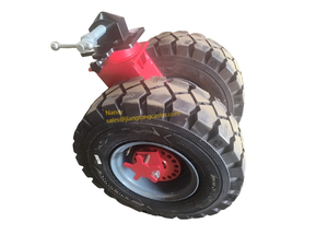 25 polegadas sólida borracha recipiente rodízios com quatro rodas rolamento 20 toneladas de resistência do patim alta temperatura e baixa temperatura. - Product Image 6