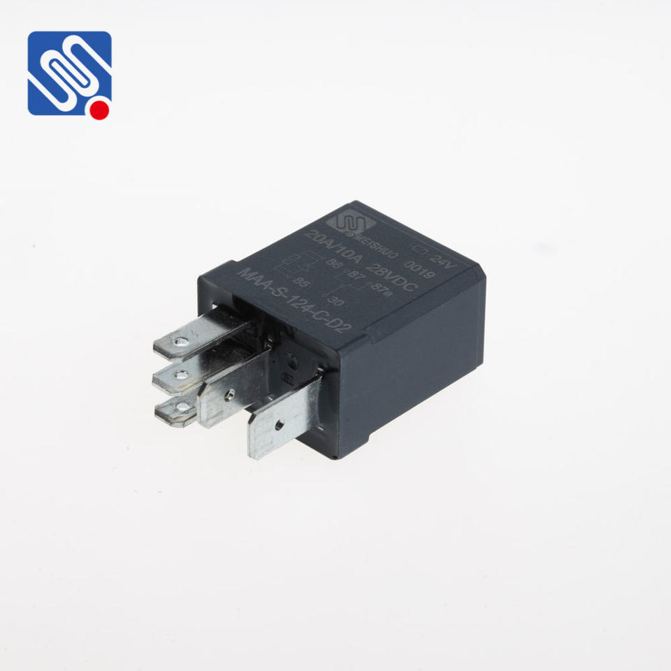 New Meishuo MAA-S-124-C-D2 12VDC 30A Automotive Car Relay with Parallel Diode for Replacement
