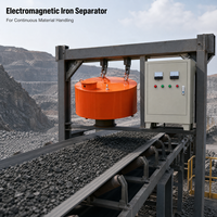 Séparateur magnétique électromagnétique suspendu RCDB pour convoyeur à bande, usine minière et cimentier