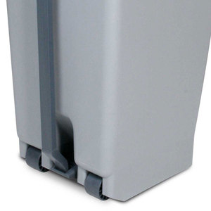 Tret-abfallbehälter MIT rollen, PP, bxtxh 380x490X700mm, 60ลิตร, grau/schwarz - Product Image 3