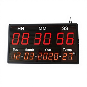 ATC-HHMMSS-L Horloge murale numérique LED moderne en plastique, alimentée par piles, garantie de 2 ans, ATPRO Vietnam, grand écran, haute précision - Product Image 1