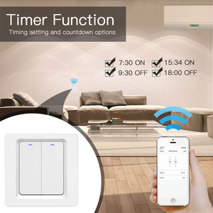 Interruptor de Luz Inteligente WiFi Tuya LangYeao de 1/<span class=keywords><strong>2</strong></span>/3 Botones, Funciona con Alexa y Google Home, con/sin Cable Neutro - Product Image 3