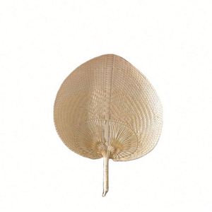 Abanico de Bambú en Forma de Corazón para Decoración del Hogar, Abanico de Mano de Bambú para el Verano - Product Image 6