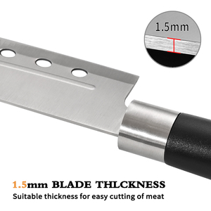 سكاكين اللحم اليابانية الشيف سانتوكو 4 قطع الفولاذ المقاوم للصدأ متعددة الأغراض المطبخ بمقبض أسود من PP - Product Image 3