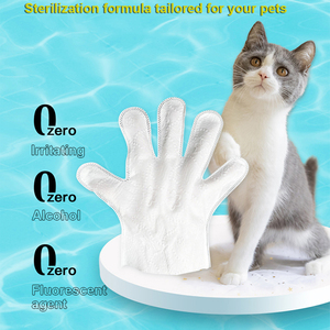 Gants de nettoyage humides <span class=keywords><strong>pour</strong></span> animaux, lingettes nettoyantes, personnalisées, de marque, <span class=keywords><strong>pour</strong></span> chiens et chats, unités - Product Image 4