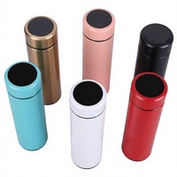 Mug isotherme portable en acier inoxydable moderne pour la rentrée scolaire avec affichage intelligent de la température, isolation thermique de 12 à 24 heures, compatible eau bouillante
