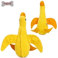 Jouet à renifler en peluche de chien de canard jaune jouet d'identification pour animaux de compagnie indestructible en coton en caoutchouc polaire de lin écologique et durable pour jouer