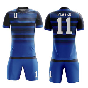High Quality 100% Polyester Customizable Colors & Logo Soccer Uniform Breathable Comfortable Custom Team <b>Name</b> Soccer Uniform - Product Image 4