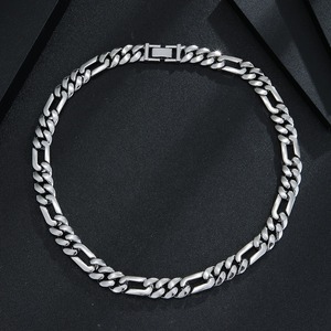 HY Nuova Collana Gioiello Fai-da-te Esagerata Hip-hop con Chiusura a Maglia Cubana Lucida 1:3, Bestseller Transfrontaliero - Product Image 3