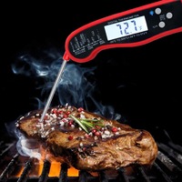 Termometer Digital ABS, BBQ dan rumah tangga Oven elektrik tahan air daging pengukur suhu memasak makanan
