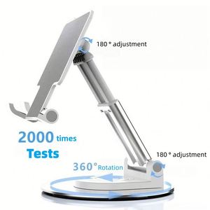 Support de téléphone pliable et extensible 2025, classique et tendance, avec rotation à 360 degrés, angle de vision réglable et triple antidérapant - Product Image 5