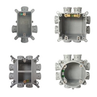 Boîte de plafond ronde en PVC certifiée 1 gang, extension non métallique en plastique, anneau d'extension octogonal, boîte de prise murale électrique Anita