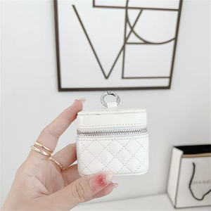 Funda Universal portátil de cuero para auriculares con cadena, fundas para auriculares inalámbricos de muñeca para <span class=keywords><strong>Airpods</strong></span> <span class=keywords><strong>Samsung</strong></span> Huawei, funda para auriculares - Product Image 5