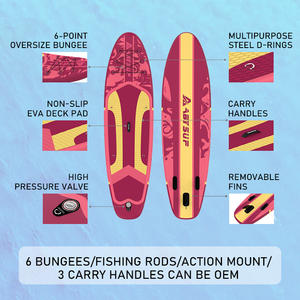 Tamaño personalizado 10,6 'x 33 "x 6'' All Round <span class=keywords><strong>Padel</strong></span> Surf Sup Tabla de paddle inflable para principiantes - Product Image 5