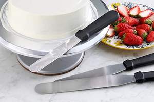 <span class=keywords><strong>Amazon</strong></span> Hot Acero inoxidable para hornear pastel en ángulo glaseado espátula Offset decoración glaseado raspador herramientas para crema con 6 "/8"/10" - Product Image 3