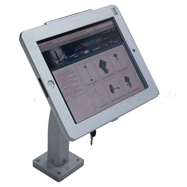 Aluminium Alloy Adjustable Durable Tablet Stand Wall Security Anti-Theft Bracket for iPad 2/3/4 Air/Air 2/Pro 2017/2018 9.7 Inch