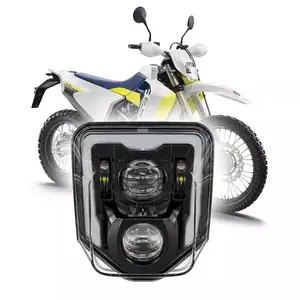 エンデューロダートピットバイク用レーシングモーターサイクルヘッドライトLEDヘッドライトFE250350450501 TE 250i 300i、E24-Mark承認済み