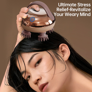 Portable Lightweight <b>Battery</b> <b>Operated</b> Electric Scalp Massager High Frequency Technology 4 Kneading Massage - Product Image 4