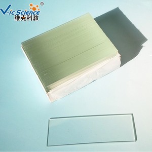 Octagonal chamfered glass slides, laboratory glass consumables, for biological <b>microscopes</b>, 50 slides per pack - Product Image 3