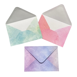 <span class=keywords><strong>Enveloppe</strong></span> portefeuille recyclable en papier en forme de <span class=keywords><strong>C6</strong></span> avec impression personnalisée et logo carte postale colorée et conviviale pour les cadeaux, vente en gros - Product Image 3