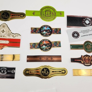 ราคาโรงงานขายส่ง ป้ายวงแหวนซิการ์ ปั๊มฟอยล์ทอง พิมพ์ป้ายซิการ์ - Product Image 6