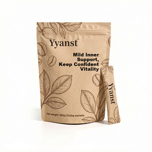 กาแฟบำรุงกำลังสำหรับผู้ชาย OEM ODM 20 กรัม*10 ซอง 200 กรัม บรรจุภัณฑ์แบบซองตั้ง Eco Kraft เครื่องดื่มสมุนไพรสำเร็จรูปเพิ่มความมั่นใจให้ผู้ชาย - Product Image 1