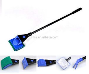 Ensemble de nettoyage d'<span class=keywords><strong>aquarium</strong></span> en verre 5 outils dans un ensemble brosse filet à poisson pelle à gravier pince à herbe dissolvant d'algues - Product Image 6