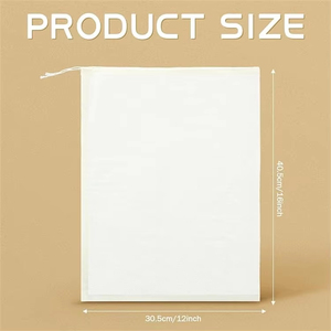 Khuyến mại hữu cơ nhỏ Muslin vải Dây Kéo Túi giá rẻ giá tái chế bông mua sắm túi - Product Image 2