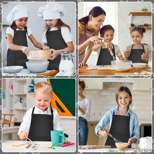 Delantal de Chef para Niños de Alta Calidad con Correa Ajustable y 2 Bolsillos, Delantales Infantiles con Logotipo Personalizado para Limpieza de Cocina - Product Image 3