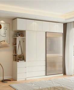 White Wooden Modern Design Bedroom <b>Storage</b> <b>Wardrobe</b> Modular High End <b>Wardrobe</b> - Product Image 3