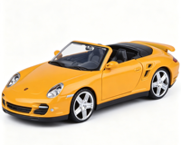 Modèle de voiture de sport décapotable à toit ouvert à l'échelle 1:24, modèle en alliage métallique, roadster réaliste, simulation de cabriolet