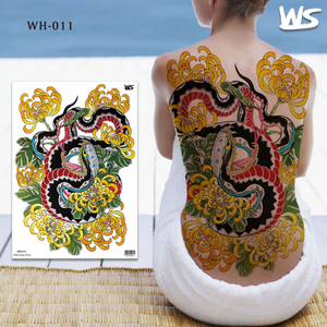 Etiqueta engomada del tatuaje <span class=keywords><strong>de</strong></span> la exhibición estampada grande Toda la espalda Impermeable Tatuaje <span class=keywords><strong>de</strong></span> moda sexy <span class=keywords><strong>de</strong></span> larga duración - Product Image 3