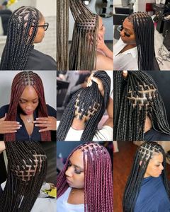 Extensions de cheveux synthétiques lisses Amygril, fibre haute température, tresses jumbo, 100g, utilisation en salon de beauté - Product Image 6