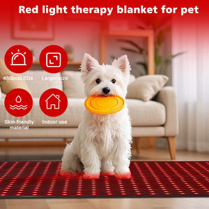 480 LEDs Tapis chauffant infrarouge à 3 puces 60x60cm DC24V Couverture de thérapie pour animaux de compagnie à lumière rouge et proche infrarouge pour chien chat - Product Image 3