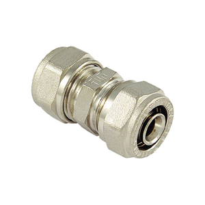 TIEMME Accesorio de compresión recto doble 20X20 Alta presión para 12mm 50mm Hecho Aleación CPVC Cobre Acero inoxidable" - Product Image 2